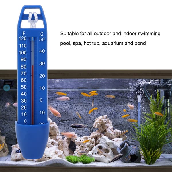 Flydende pooltermometer vandtermometer med snortermometer til swimmingpool spa badekar