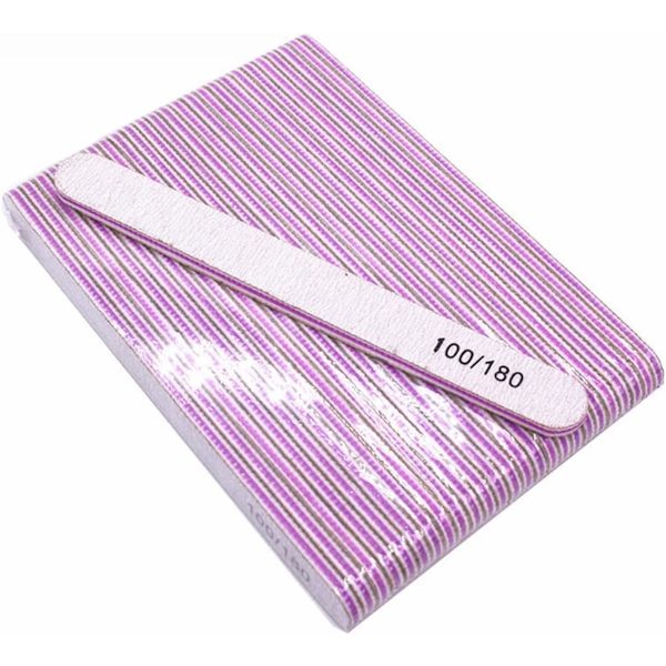 10 st Diamant Emery Nagelfil Personlig Nagelfil med Slippapper 100/180 Hållbar