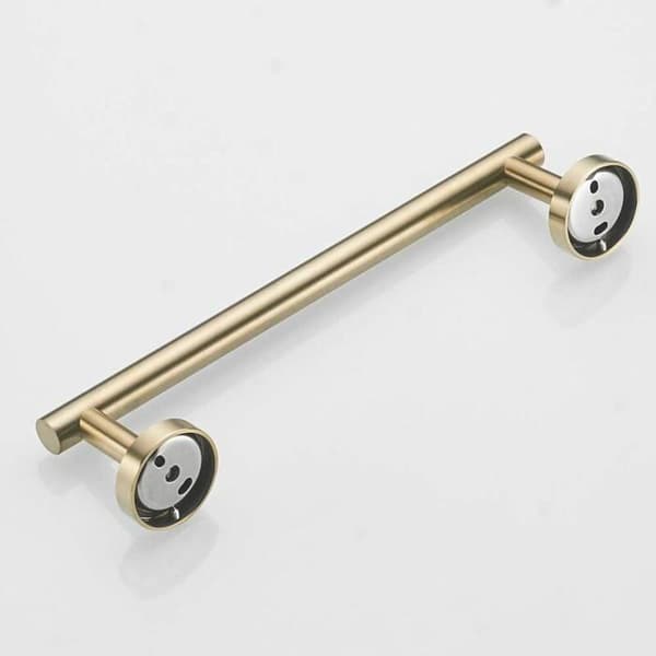 Baderomstilbehørssett med Håndklekrok og Papirholder Gullfinish YYV