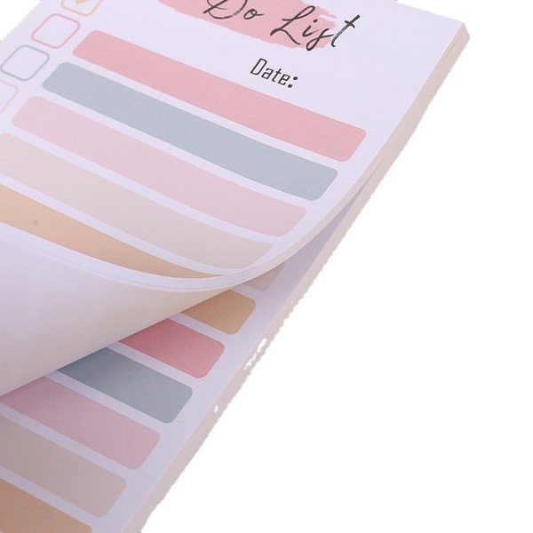 4 Pakke To-Do Liste Blok, Daglig To-Do Liste Notepad Planlægger, To-Do Liste Planlægger Noter Liste Farver Memo Planlægning Blok Notepad Indkøbsliste Tjekliste