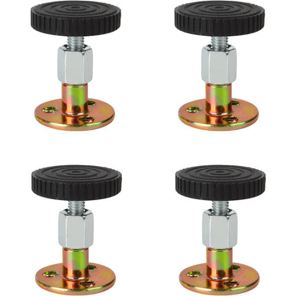 Anti-Shake Sengeramme for Seng Sofa Stabilisator Sengeside Fixere Stabilisatorer Svart 4 PCS (46-64 mm) 46-64 mm