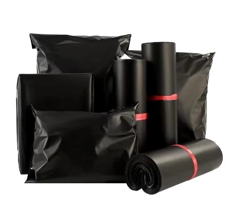 20 stk. E-handels poser forsendelsesposer postordrepose Sort 25 x 35cm Black