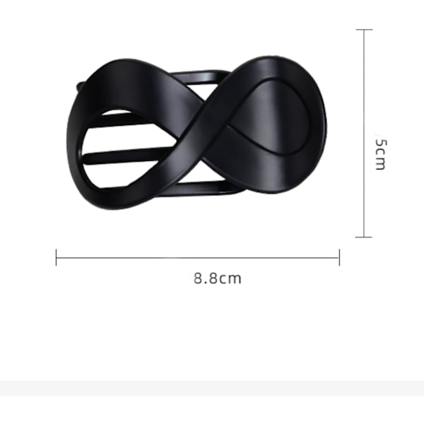 2 st stora hårklämmor matte