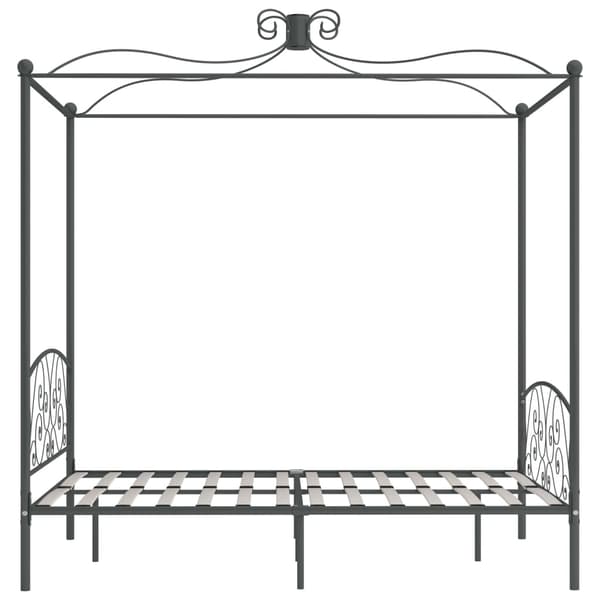 vidaXL Sengehimmel uden madras Grå metal 120x200 cm Grå gray Grå
