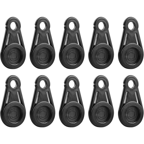 10 st presenningklämmor, kraftigt låsgrepp - presenningklämmor i plast - presenningklämmor - poolmarkisöverdrag bungee-sladdklämma - bilöverdragsklämma, 8,4x4,7x2,5cm
