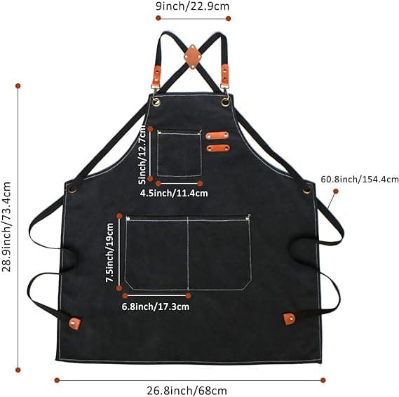 Køkkenforklæde, Arbejdsforklæde, Grillforklæde, Til Grill, Restaurant, Have, Grill, Cafe