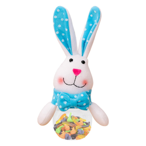 Pääsiäispupu karkkipullo | Pääsiäiskoristelu Bunny Box -karkkipullo - Pääsiäiskirkas karkkipurkki pääsiäisjuhliin kodin sisustukseen