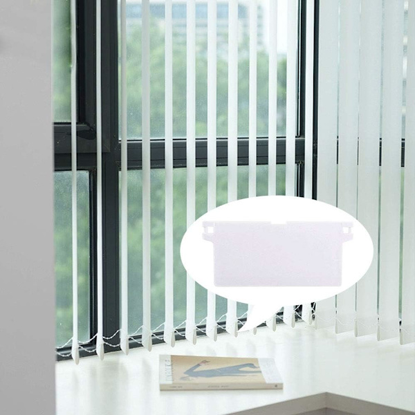 10-pakning blindvektplate vekt vertikal blind blind vertikal lamell 127mm hvite reservedeler