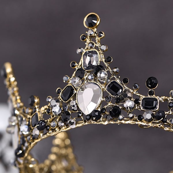 Bryllup vintage krone tiara prinsesse hårbånd barok til kvinder bal