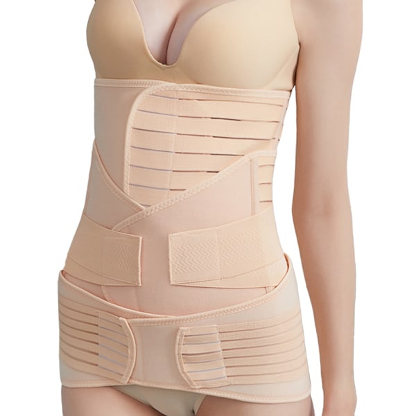 3-i-1 Postpartum Support Recovery Wrap i 4 storlekar: Din pålitliga uppsättning av återställningsbälten för din mage, midja och bäcken. 3-i-1 Postpartum Recovery Support Belt erbjuder flexibiliteten att använda ett, två eller tre bälten beroende på dina behov Beredskap och återhämtningsnivå att bära. XL