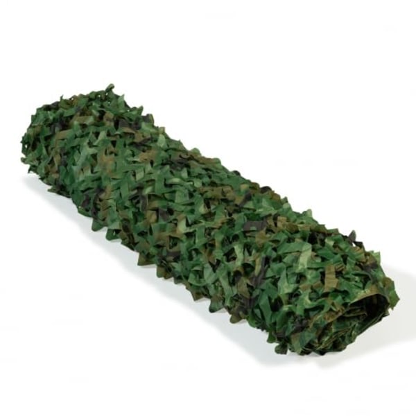 3x4m Camouflage Design Rektangulær Skyggesejl, Grøn Trellis
