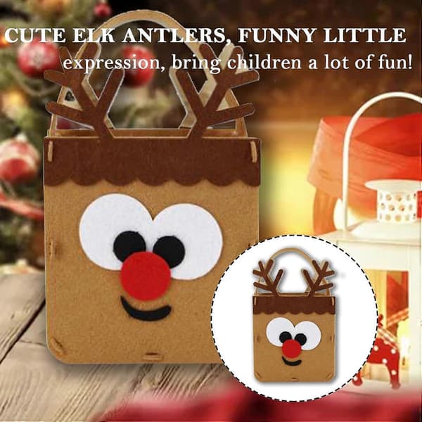 Julklappspåsar, Julpåsar för Fyllning, Presentpåsar, Förpackningspresentförpackning (Älg)