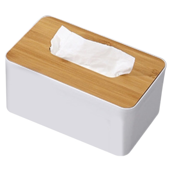 Kudoksenpidike, kasvopaperiteline puukannella, lautasliinan annostelija, säilytyslaatikko kaukosäätimelle, kynälle, työpöydän säilytys, paperiteline rectangle