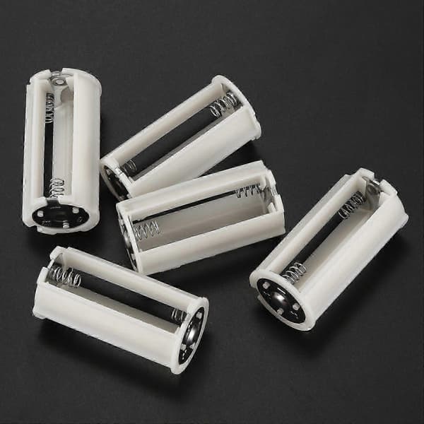 Seriel forbindelse cylindrisk 3x 1.5V AA batteri plastikholder 5 stk