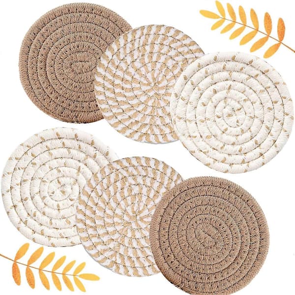 1 stk. coasters for drikke, superabsorberende drikkeunderlag, håndlaget coaster
