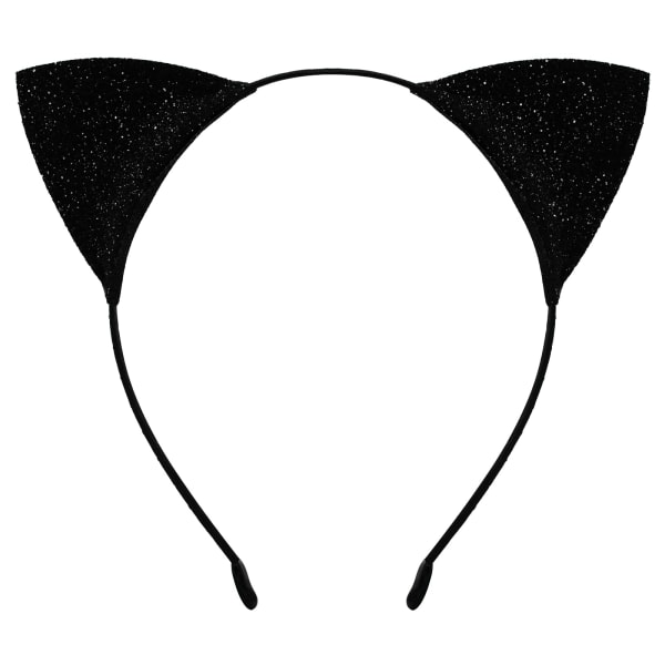 Katteører pannebånd for kvinner jenter, Halloween Cosplay Kattekostyme hårtilbehør for voksne barn