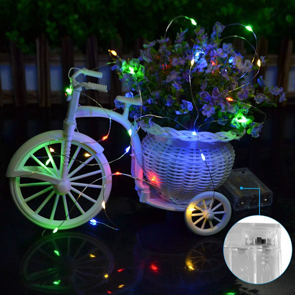 5M 50 LED-ljusslinga för julgran multicolor