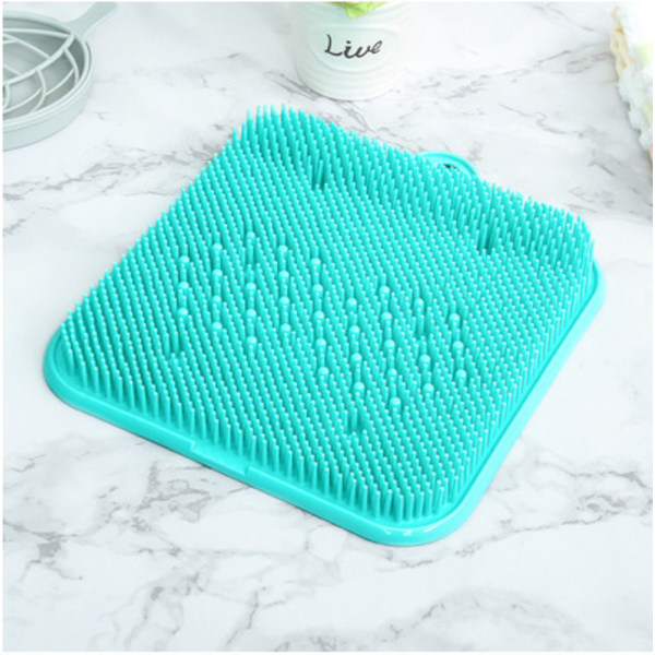 1 st badrumsmatta fotskrubb borste exfoliating fotrengörare fötter fotmassage tvättmaskin Green