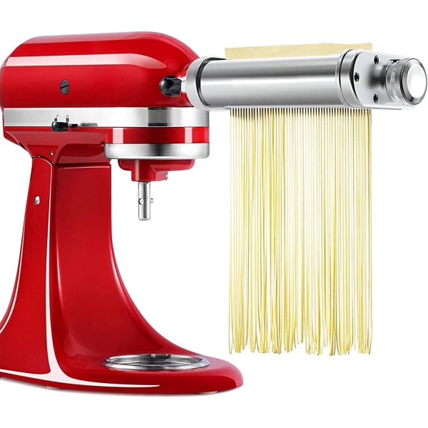 Fettuccine-leikkuri, keittiöpastasekoittimien jalustan lisävaruste, Kitchen Aid Roller pastalle Thin strips