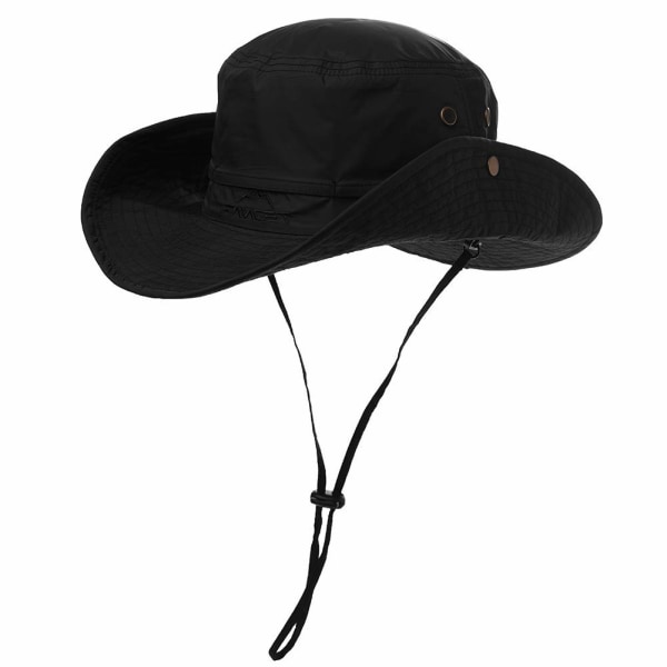 Solhattar med bred brätte Sommar Mesh UV-skydd Safarihatt Fiske Vandring Boonie-hattar med hakrem Vattentät Andas