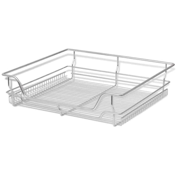 vidaXL Udtrækkelige trådkurve 2 stk. sølv 600 mm silver Silver