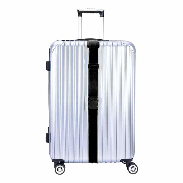 Paket med 4 gröna resväska remmar, bagage remmar, bagage remmar, bagage remmar för resväskor black
