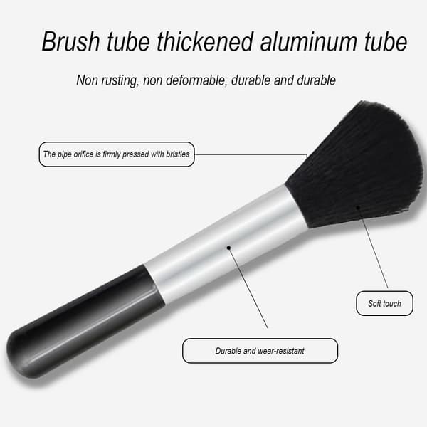 Pudder Makeup Brush, 2 stk Pudder Foundation Makeup Brush, Dusting Brush, Highlight Blush Make-up Brush