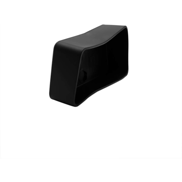 8-pack rektangulära, icke-märkande PVC-stolsbensskydd för stols- och möbelben (passar 50 x 100 mm, 2\" x 4\") Svart