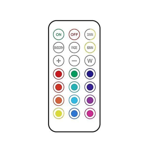LED-spotlight 13 Färger Dimmer Fjärrkontroll 4-pack