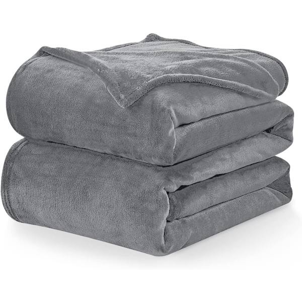 Kælen blød tæppe, fluffy tæppe, fleece tæppe, sofa tæppe, 150 x 200 cm, varmt tæppe, sofa tæppe, grå tæppe, blødt sofa tæppe, XL