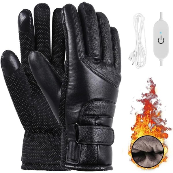 Lämmitetyt hanskat, kosketusnäytölliset lämmitetyt hanskat naisille ja miehille, USB-vesitiiviit lämmitetyt hanskat moottoripyöräilyyn, kalastukseen, patikointiin