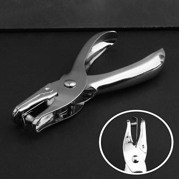 6mm Enkelt Hulstans, Heavy Duty Hulmaskine Papir og Kort Gavemærke Hulmaskine-10 Ark Kapacitet