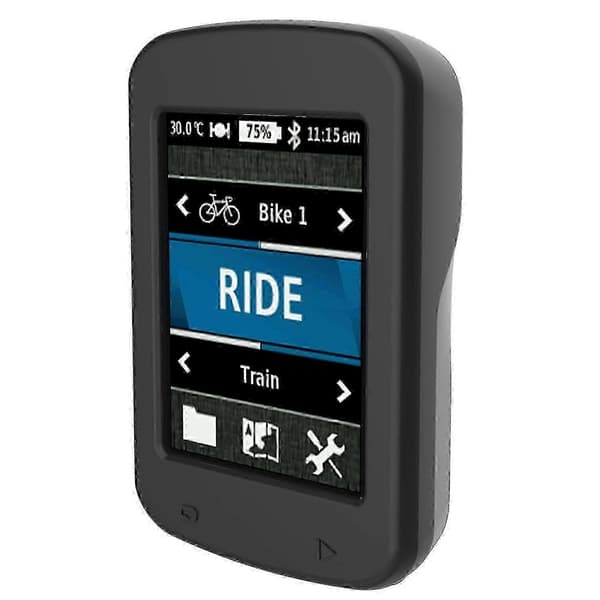 Blødt silikonebeskyttelsesetui til Garmin Edge 820 - Sort)