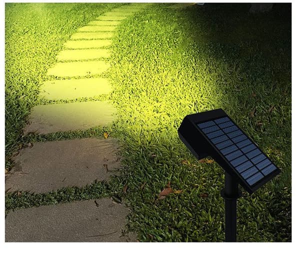 36 LED Solar Flomlys Utendørs, IP67 Vanntett Solcellelampe, 860LM Utendørs Solar Flomlys med 2 Lysmoduser