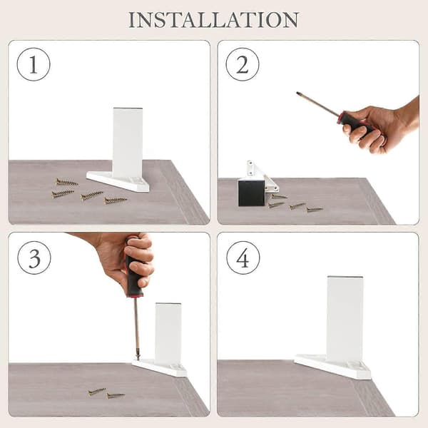 Möbelben Set om 4 Ben Skruvar Ingår, DIY Ben för Bord