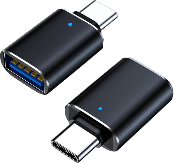 USB C til USB-adapter 3.1 Gen 2, 10 Gbps USB til USB C-adapter, USB-C hann til USB 3.0 A hunn USB 3.2 Type C OTG-konverter for MacBook Pro bærbare PC