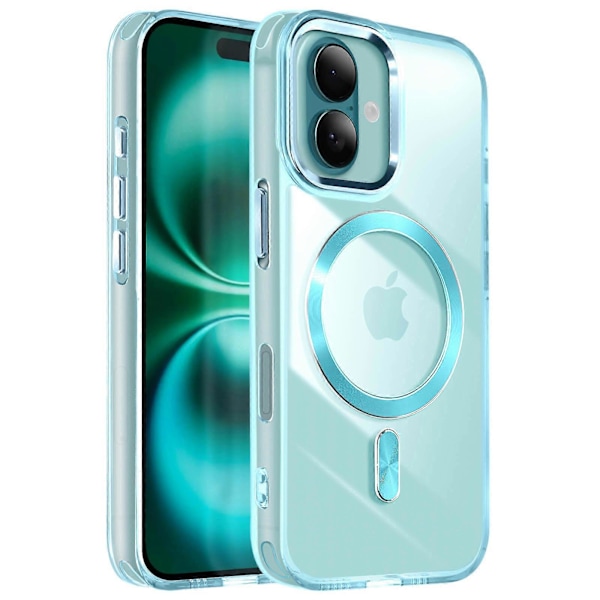 Case MagSafe til iPhone 16 Back Cristal Color, grøn green