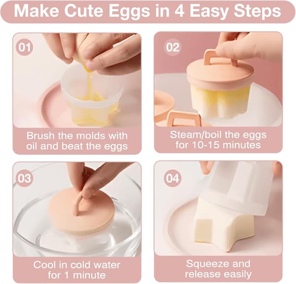Äggpocheringskoppar Ägg Ångad Bakform Puddingform Matlagningsverktyg för kök 4PCS äggkokare Grön