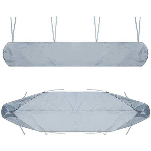 Terrassmarkis, förvaringsmarkisöverdrag, vattentät dammsäker snöskydd (2m, silver) Grey 2M