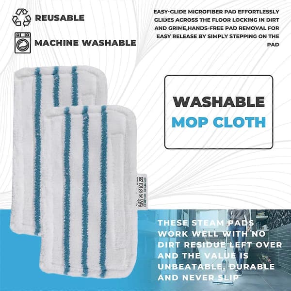 10 st Moppdynor för Shark Vacmop Pro VM252 VM250 VM200 VC205 VM250