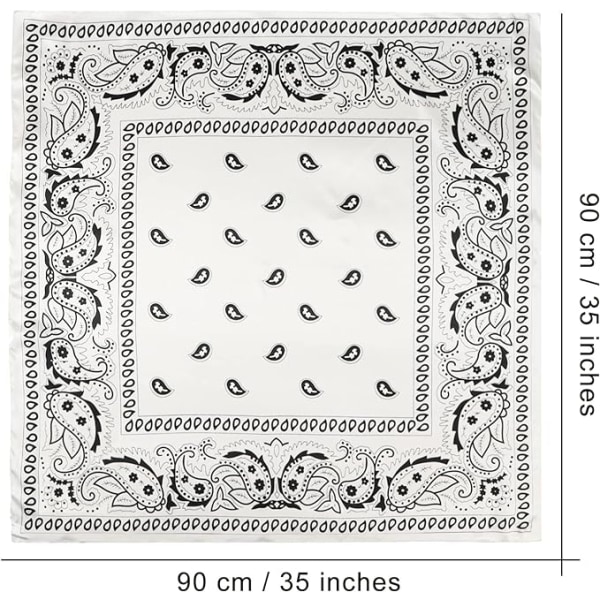 90x90cm Store Firkantede Plet Halstørklæder til Kvinder 4 Stk Kvinder Silkelignende Hovedtørklæde Bandanas Hår Tørklæde Hals Tørklæde Søvn Ringe