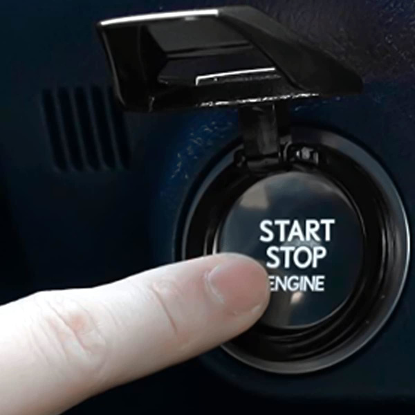 Universal Motor Start Stop Knappskydd, En Knapp Start Knappskydd Tillbehör, Bilmotorer Start Stop Tillbehör, för de Flesta Bilar (Svart) Black