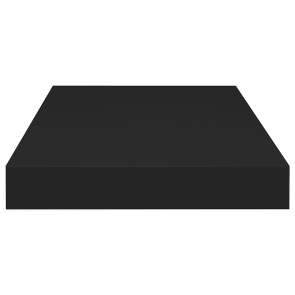 vidaXL Kelluva seinähylly musta 50x23x3,8 cm MDF black Svart
