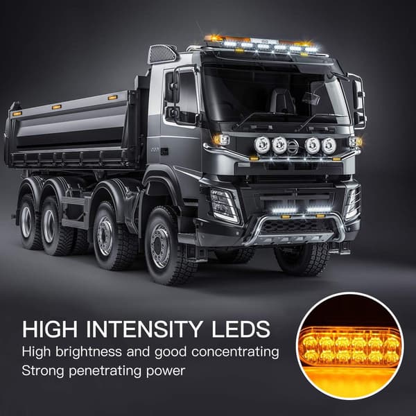 LED Nødblinkende Strobelys, Universal Beacon Advarselslys til 12-24V Lastbiler, Biler, Farlige Blinkende Strobelys (4 Pak)