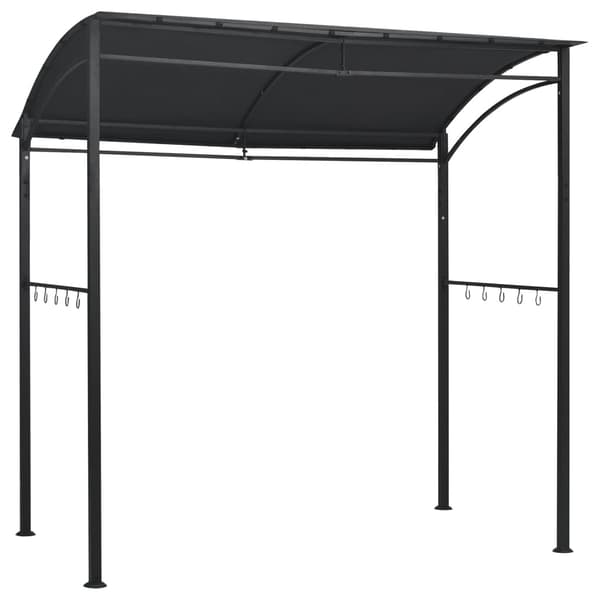 vidaXL Grilltält 215x150x220 cm Antracit Stål silver Antracit