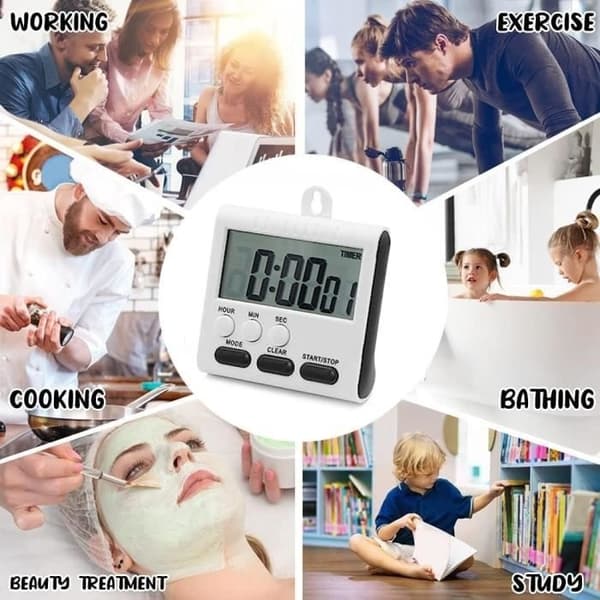 (Blå) Køkkentimer - Uspecificeret - Model Uspecificeret - Farve Blå - Materiale ABS - Dimensioner 7x8CM