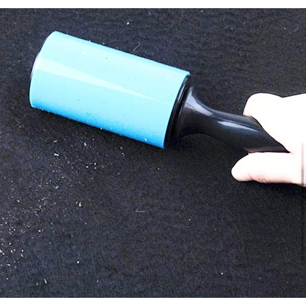 Lint Roller | Fjerner dyrehår, vaskbar, gjenbrukbar, klebrig, silikonrulle (rosa)