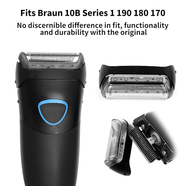 Sähköparranajokoneen vaihtoterä, parranajokoneen teräkalterin vaihto-osa Braun 180 190 5728 5729 1735 Z40 190S-1 10B