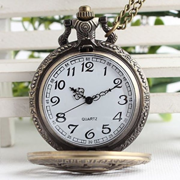 One Piece Anime Vintage Antique Bronze Steampunk Quartz Taskukello Kaulakoru Riippuva