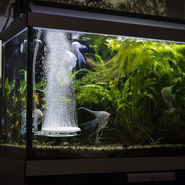 Akvarie Luftsten Nano Boble Sten Kit med Kontrolventil Stille Super Høj CO2 Opløst Oxygen Diffuser(100mm)